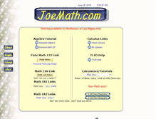 Tablet Screenshot of joemath.com